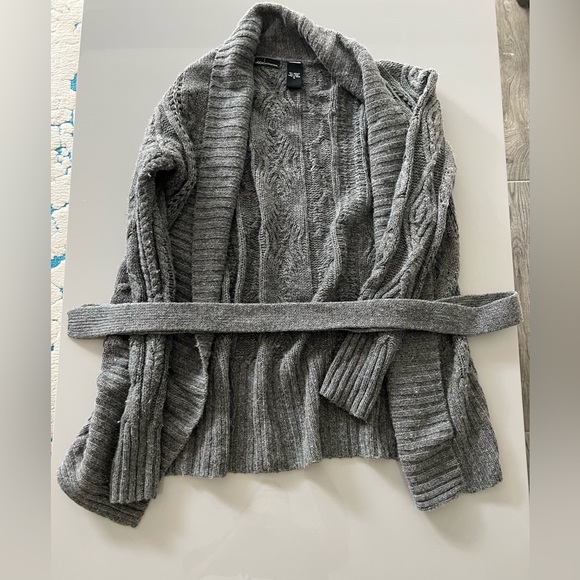 Gray Cardigan Sweater - Picture 2 of 2
